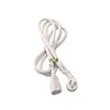 6 ft Power Cord Extension Cable, White (1, White)