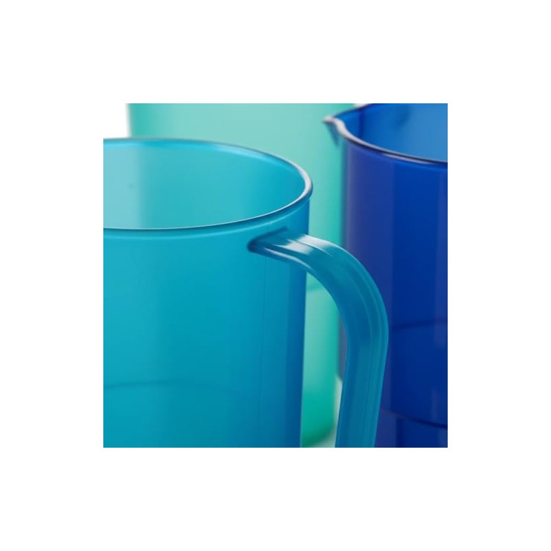 Vaso de Plástico Rigido Reutilizable Capacidad de 1.3L, Tarro Grande,