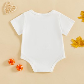 Merqwadd Pregnncy Announcement Baby Bodysuit Reveal Idea&Surprise Gift For Husband, Grandma, Grandpa or Family (Little Turkey Coming Soon-White,Newborn)
