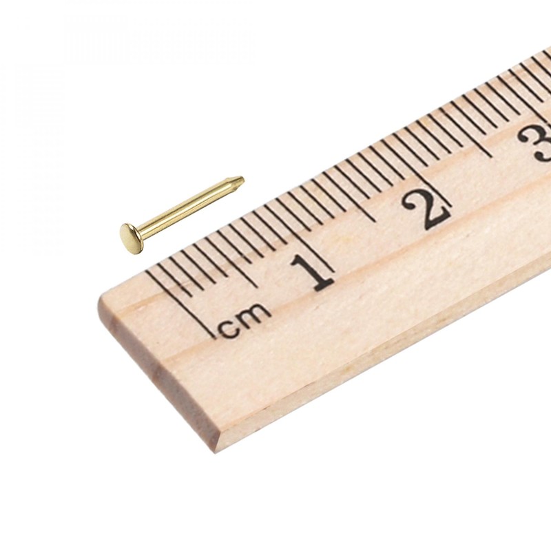 sourcing map Small Tiny Hardware Nails Iron 1.2X10mm(DxL) for DIY