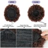 YEAME Afro Puff Drawstring Ponytail for Black Women, Short Kinky