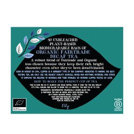Clipper Organic Everyday Decaf Tea Bags | Natural, Unbleached, Plant-Based Biodegradable & Non GM Black Tea Bags | | Eco Conscious, Organically Grown & Fair Trade Tea (80 Teabags)