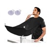 PARENCE. - Grembiule da barba uomo-bavaglino Rasatura-Barba Recuperatore Setole Accessorio
