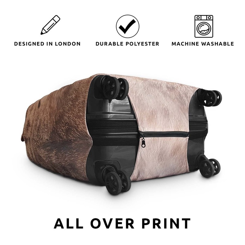 Pikkii, Small Suitcase Cover with Giant Dog Design, Travel case