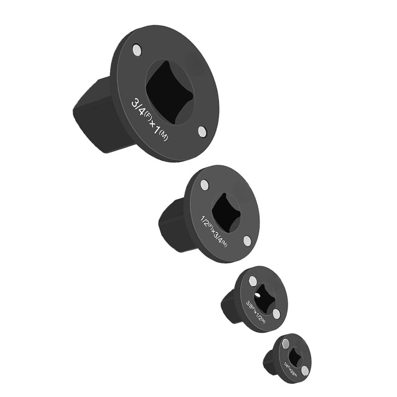 Yanmis Low Profile Impact Socket Adapter Set, 4PCS Drive Ratchet
