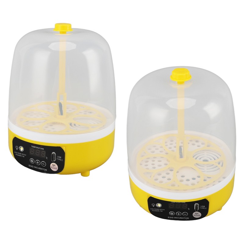 4 Eggs Incubator Temperature Humidity Control Visual Low Noise Energy