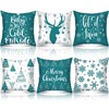 VitalCozy 6 Pcs 18 x 18 inch Christmas Throw Pillow