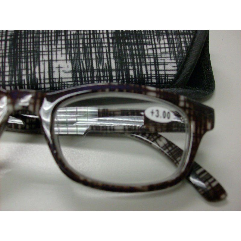 GG Plaid Reading Glasses, 4 assorted colors +3.00