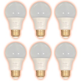GoodBulb 60 Watt Replacement – 9 Watt Rough Service LED A19 – Warm Incandescent Sparkle – 800 Lumens – 2700 Kelvin – Non Dimmable - Long-Lasting 25,000 Hours (6 Pack)