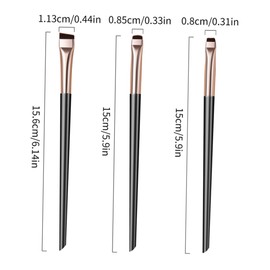 FRCOLOR Makeup Brush Set Includes Eyeliner Concealer Brow Eyeshadow Angled Brush Precision Applicator Perfect for or Home Use