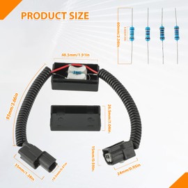 HUAREW VCM Muzzler Harness Disable Kit with 4 Types of resistors Compatible with VCM for h-onda 3.5L V6 Engine, h-onda A-cura 2013+, P ilot 2009+, A ccord 2008+, R idgeline 2007+