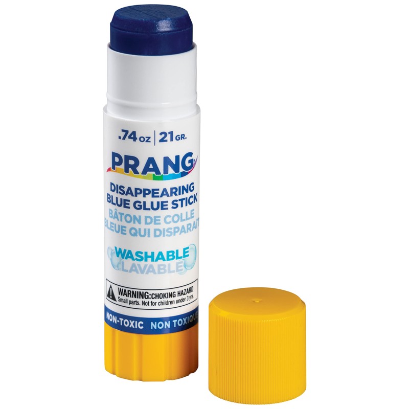 Prang Washable Glue Stick, Blue.74 Oz, 1 Count