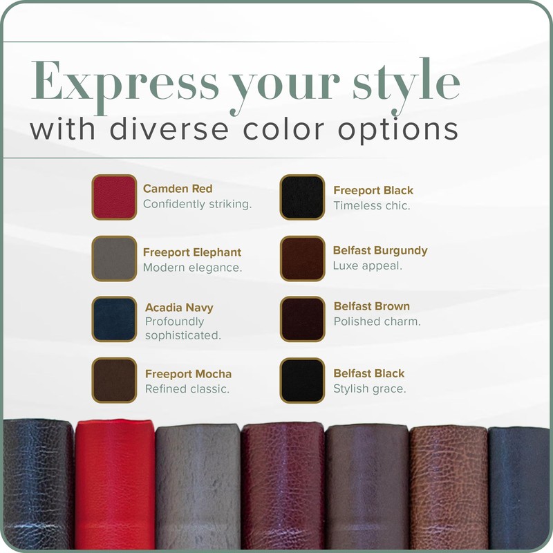 Gallery Leather Presentation Binder 3/4" With Hubbed Spine Freeport Black