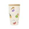 mofusand 53-2098 Vacuum Double Layer Tumbler with Wooden Lid, 11.8