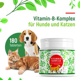 Furanima - Vitamin B Complex Dog & Cat Support, B Vitamins for Dogs and Cats with B1, B2, B3, B5, B6, B9, B12 and K3, Vegan & GMO-free Vitamins for Cats and Dogs, 180 Tablets