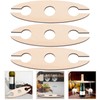 BESTOYARD 3 Pcs Wine Glass Holder Wood Wine Glass Drying