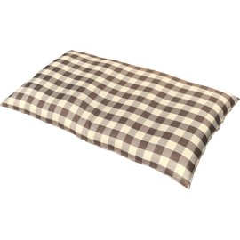 Long Seat Cushion Cover 26.8 inches (68 cm) 47.2 inches (120 cm), Thick C Check F, Brown, 26.8 x 47.2 inches (68 x 1
