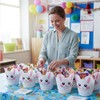 Fun Express 7" x 8" Bunny-Shaped Easter White Plastic Buckets