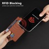 GADIEMKENSD Card Holder RFID Blocking Genuine Leather Slim Card Wallets,
