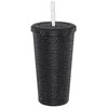 500ml Water Bottle Stainless Steel Rhinestone Decoration Vacuum Water Cup