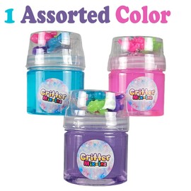 Critter Mix- Inz- Surprise Unicorn Slime Kit- 1 Pack Assorted- Sparkly, Stretch, Colorful Slime- Fun Goody Bag Stuffer for Kids 3+