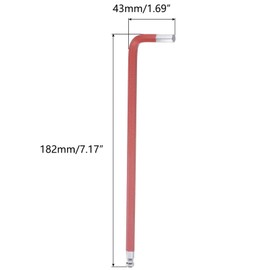 TA-VIGOR 1Pcs 6mm Ball End Hex Key Wrench, Long Arm L-Shaped Allen Wrench Tool for DIY Projects, Furniture Assembly, Bike and Machine Repair