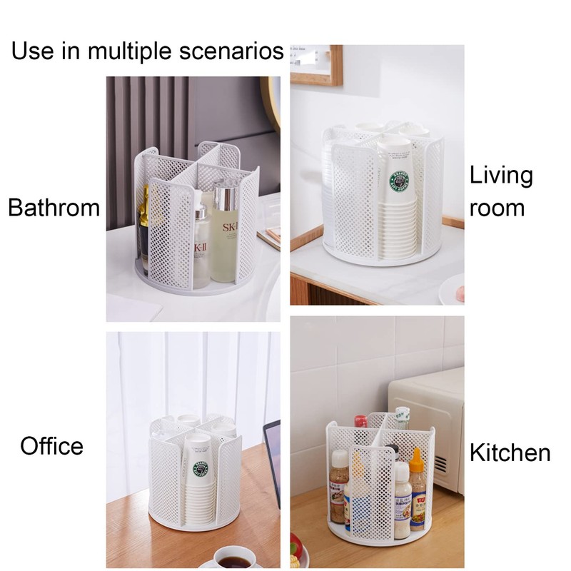 Hosoncovy Cups Holder 360 Rotating Paper Cup Dispenser,Cup Organizer for