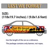 Remembrance Decoration 50x300CM, Veterans Day Lest We Forget Banner Outside
