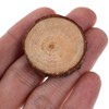 Ciieeo 100pcs 1-3CM Wood Log Slice Discs Unfinished Wooden Circles