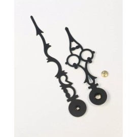 Unbranded Hermle Grandfather Clock Hands 4 Inch WITH HAND NUT Serpentine Mechanical