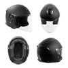 VCAN V88 3/4 Open Face Motorcycle Scooter Helmet ECE &
