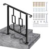 LMRSTOO Handrails for Outdoor Steps, Fit 2 or 3 Steps