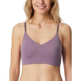 Schiesser Women's Bustier with Pads-Invisible Soft Sports Bra, Malve_181766, UK 10