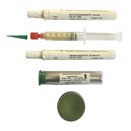 EO Lötset/40 W Soldering Kit No. 3 (1 x Flux Pen Ethylene Oxide & 334 – No Clean Flux Electronic with 3.0% Solid, 1x Lens Cleaning Pen (Ra – 001 and Solder Wire Solder GAX – 50, 10 g, 1 piece (Tipc Leaner Plus – Tipc Leaner Plus May Abbildungs Grey Yello