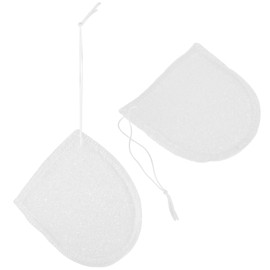 NOLITOY 2pcs Reusable Face Washing Gloves Foaming Soap Pouches Gentle Skin Cleanser and Makeup Remover Mitts for Sensitive Skin for Bathing and Travel