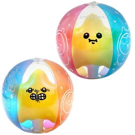 Ikeda Kogyosha Chiikawa Shooting Star Beach Ball, Swimming Pool, River, Sea, Beach, Rabbit, Beach, Beach, Beach, Hachiware, 3, 4, 5, 6, 7, Festival, For Children, Boys, Girls, Children, Children