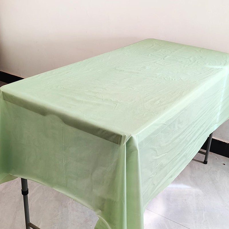 2 Pack Plastic Tablecloths Disposable Plastic Table Covers Table Cloths