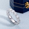 Yeesoth Eternity Ring for Women 18K White Gold Plated Sterling