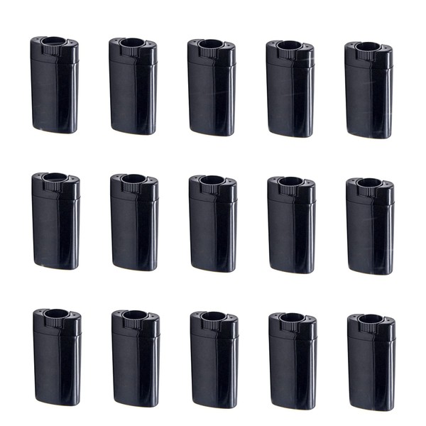 Healthcom 30 Pcs 15ml Plastic Deodorant Containers 0.5 Oz Oval