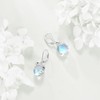 Frog Earrings for Women 925 Sterling Silver Moonstone Dangle Earrings