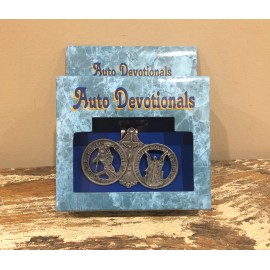 Auto Devotionals Sun Visor Clip Protection St. Christopher Guardian Angel NOS