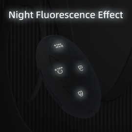 KULCSOK Fob Cover fit for Hyundai Kona Ioniq 6 Sonata Santa Fe Elantra Hybrid Grandeur GN7 2024 2023 Key Cover Case Silicone Key Holder Key Protector 5/7 Buttons (Black+Gray)