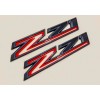 OEM 2pcs Black Red 2019-2023 Chevy Silverado Z71 Emblem Fender