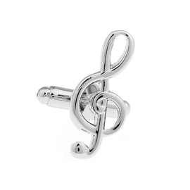 Treble Clef Music Cufflinks with a Presentation Gift Box