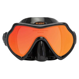 Seadive by XS Scuba Ray Blocker Eagleye SLX HD Mask - Black, With Purge