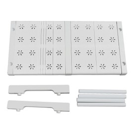 Expandable Closet Shelf Organizer Adjustable Space Saving Wardrobe Sink Tension Shelf 24cm Width 22cm Height Length 37 to 48cm/14.6 to 18.9in