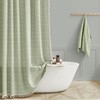 BTTN Boho Shower Stall Curtain - 36x72 Narrow Linen Ultra