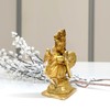 athizay Small Brass Kartik Lord Statue with Peacock Virgin Brass