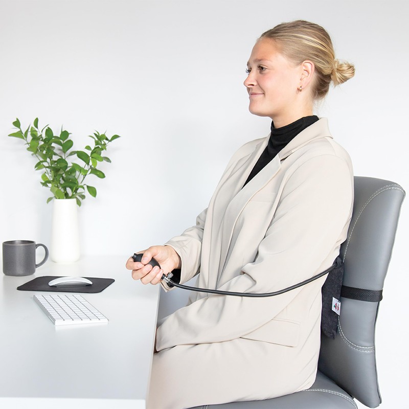 Core Products Small Inflatable Lumbar Cushion, Black