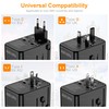 VYLEE European Travel Plug Adapter, 45W Universal Power Adapter with